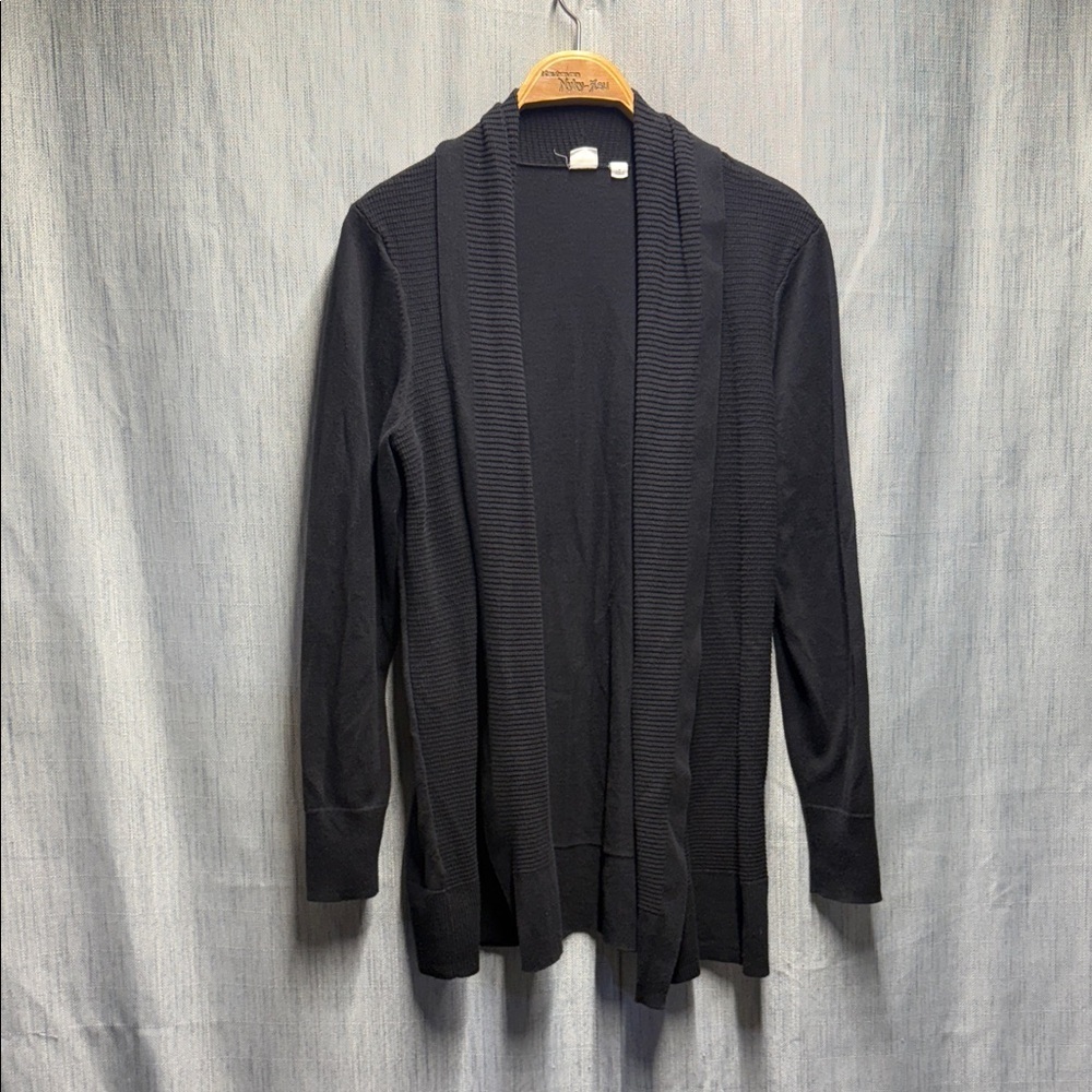 GAP Charcoal Ribbed Cardigan size medium